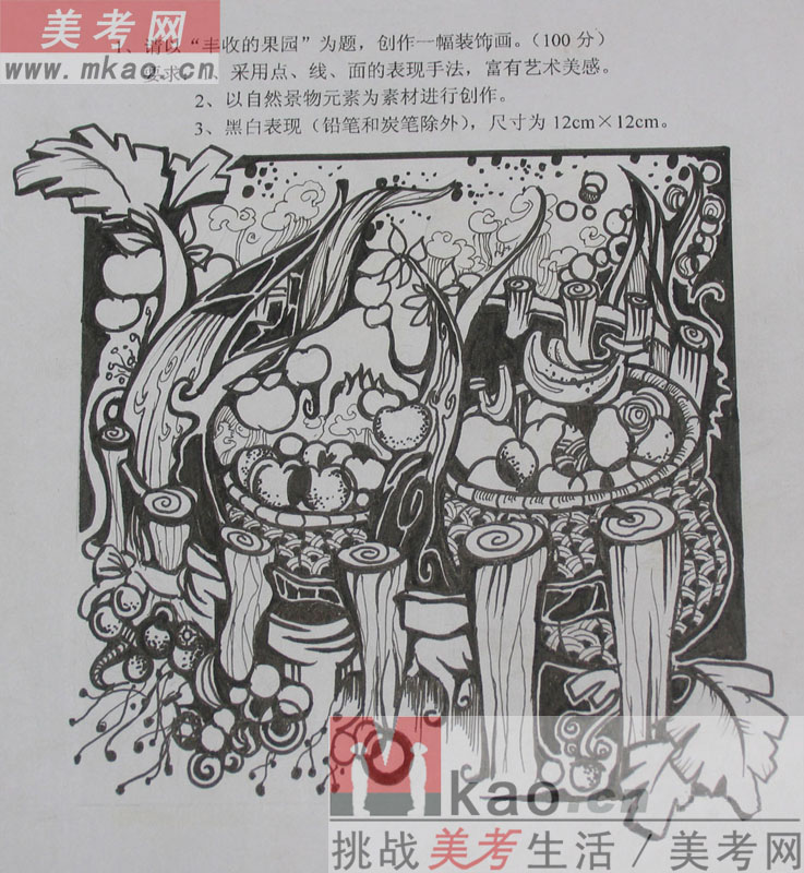 2013年江南大学设计基础(图案)优秀试卷
