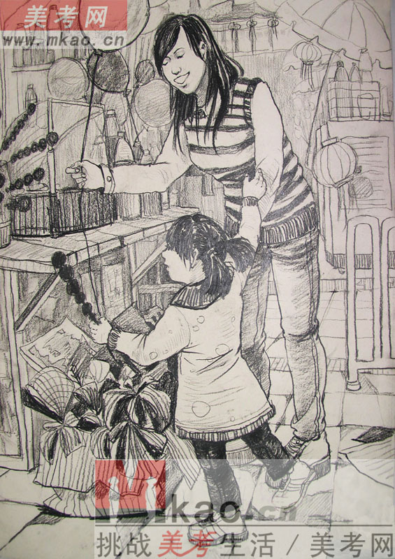 2013年江南大学素描优秀试卷